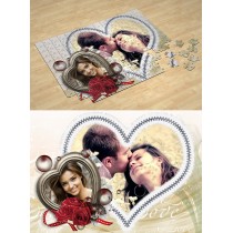 Два сердца. Фотопазл Любовь, День Святого Валентина #2